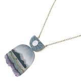 Necklace - Magic Hills Crystal (Gunmetal) by Fernworks, image 3 of 7