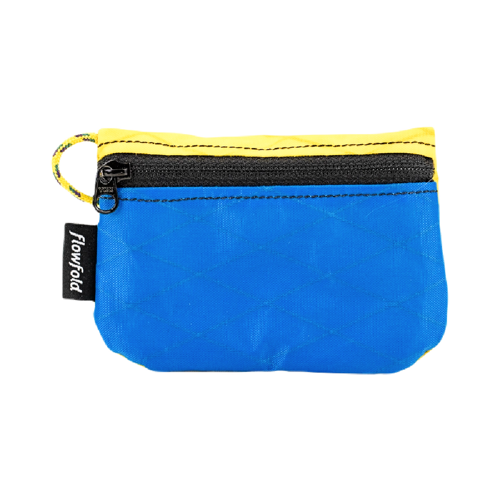 Zipper Pouch - Essentialist Utility Pouch (Blue and Yellow) by Flowfold