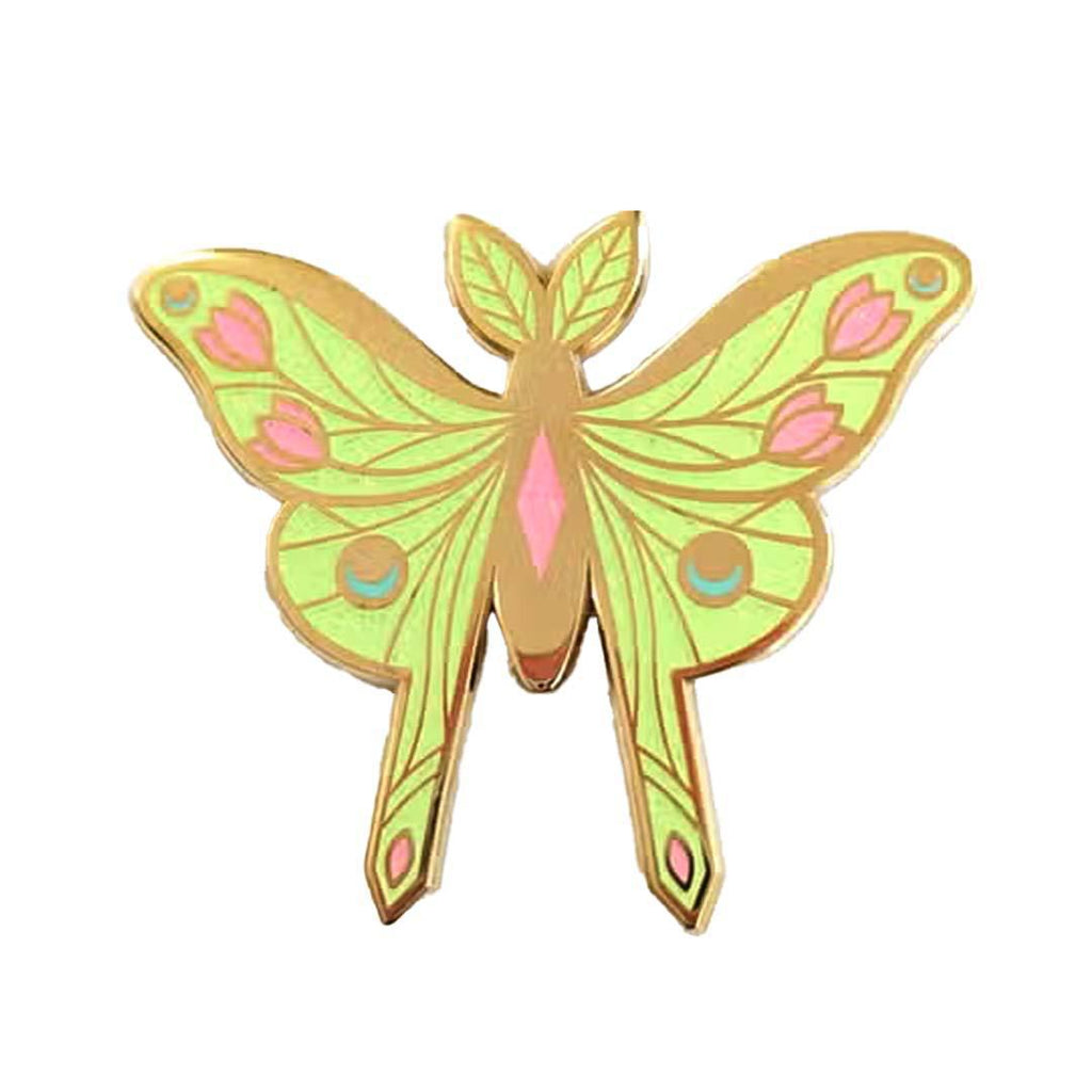 Enamel Pin - Luna Moth by Amber Leaders Designs
