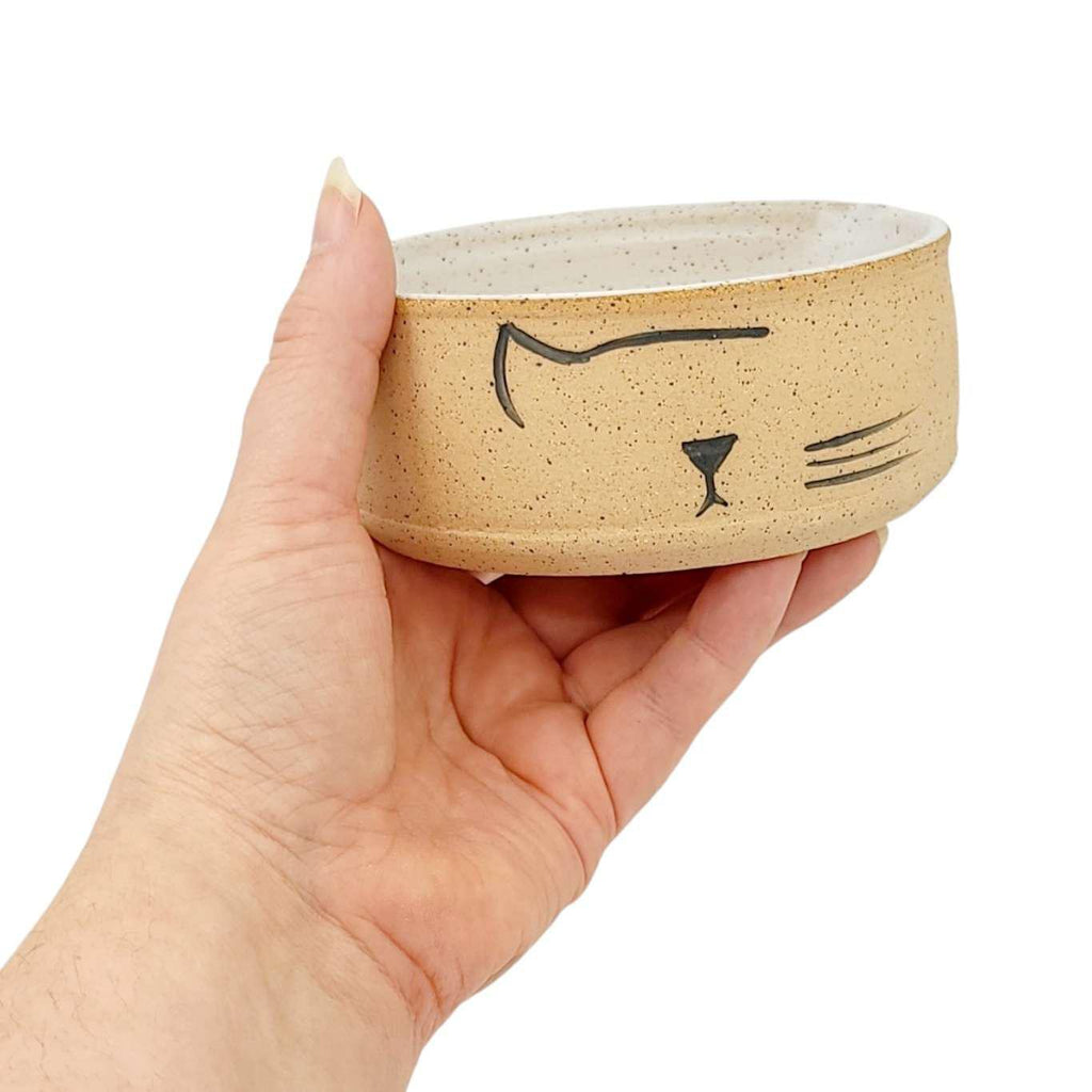 Pet Bowl - Mod Cat (Ceramic) by Hands On Ceramics