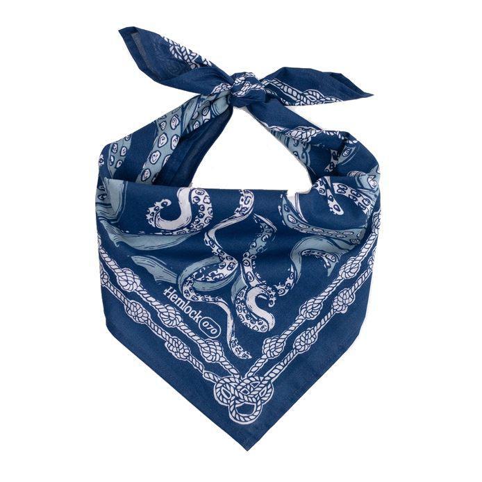 Bandana - Nautilus in Navy Blue by Handker Bandanas