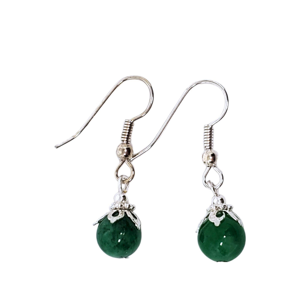 Earring - Jade Drops (Silver Plate) by Tiny Aloha