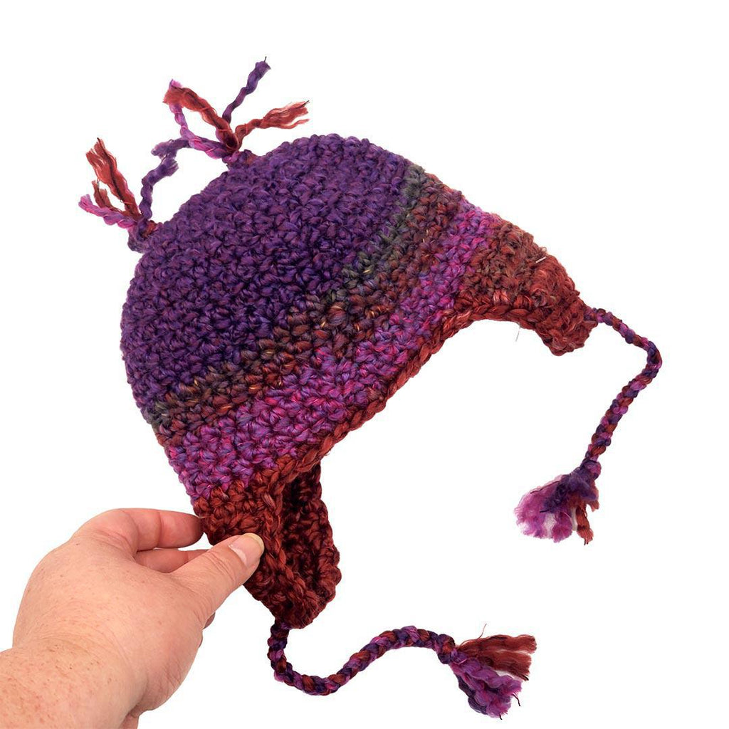 Hat - Toddler - Owl (Purple Dark Pink) by Scary White Girl