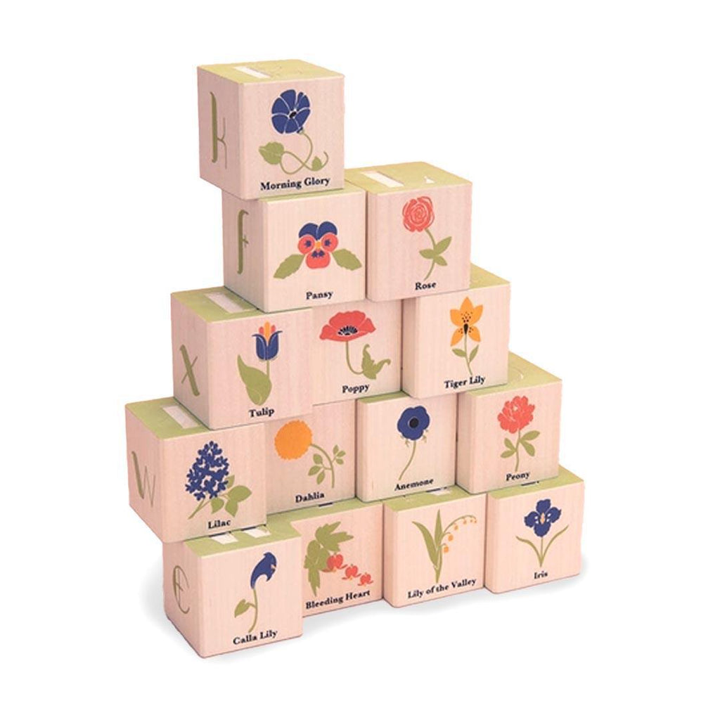 Blocks - Flowers (Set of 14) by Uncle Goose