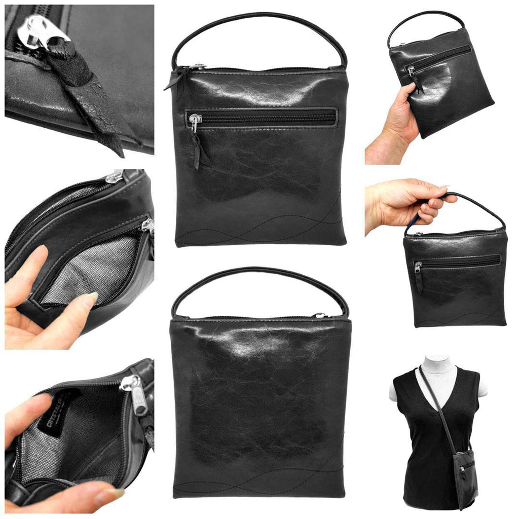 Bag - Cha Cha Tall Adjustable Small Cross Body (Black) by Crystalyn Kae