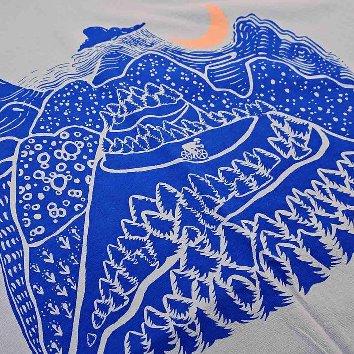 Adult Crew Neck* - Night Ride Light Gray Tee (S - 2X) by Slow Loris