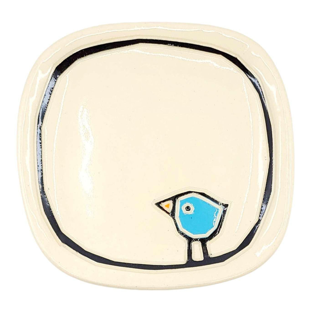 Small Plate - Blue Bird Dish by Susan Stone Design