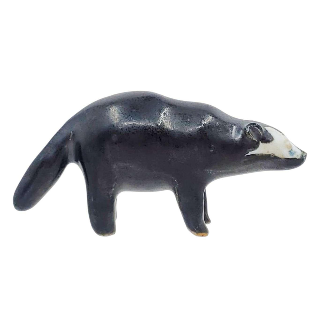 Collectible - Tea Pet Figurine (Black Badger) by Mist Ceramics