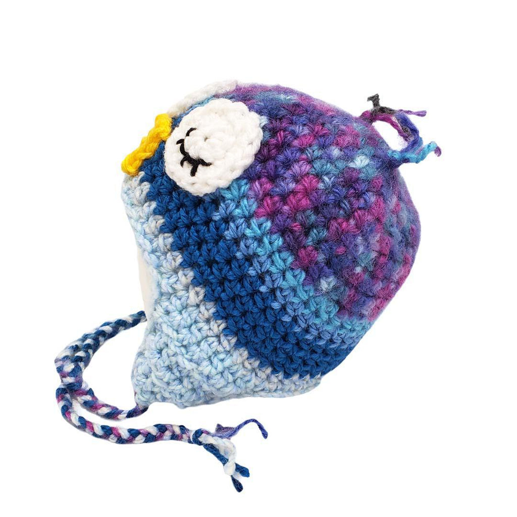 Hat - Toddler - Owl (Jewel Blues) by Scary White Girl