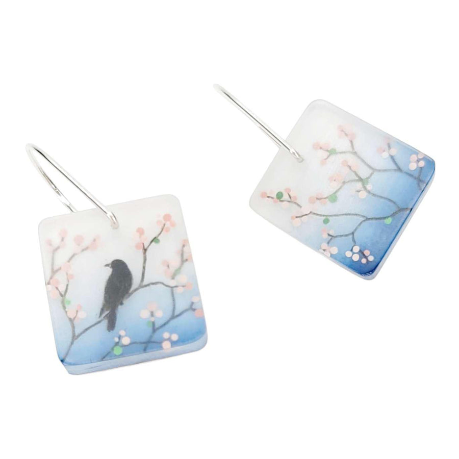Earrings - Spring Blooms Drops by Fernworks, image 4 of 6