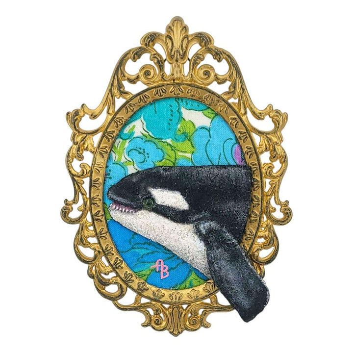Applique Art - Orca (OOAK) by Chubby Bunny