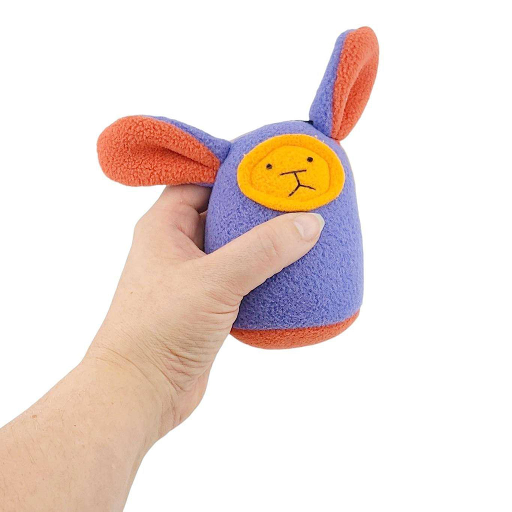Plush Rattle - Purple Bunny by Mr. Sogs