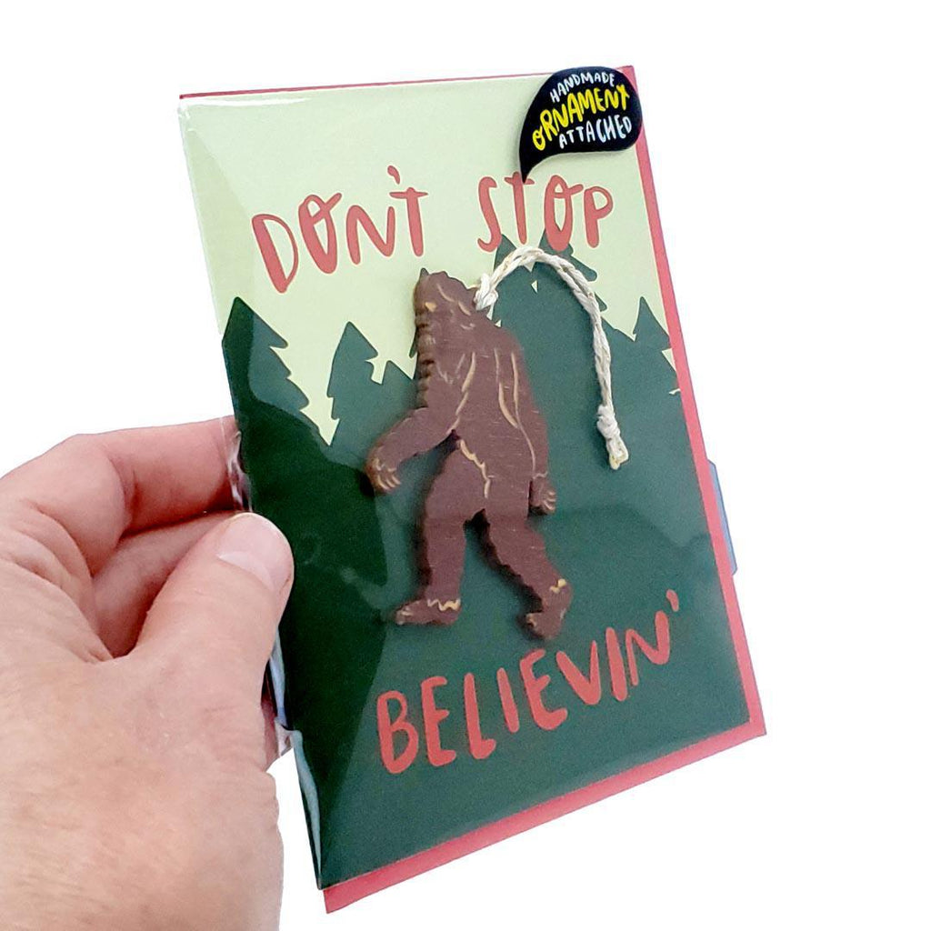 Magnet Card - Don't Stop Believin' Sasquatch Card by SnowMade