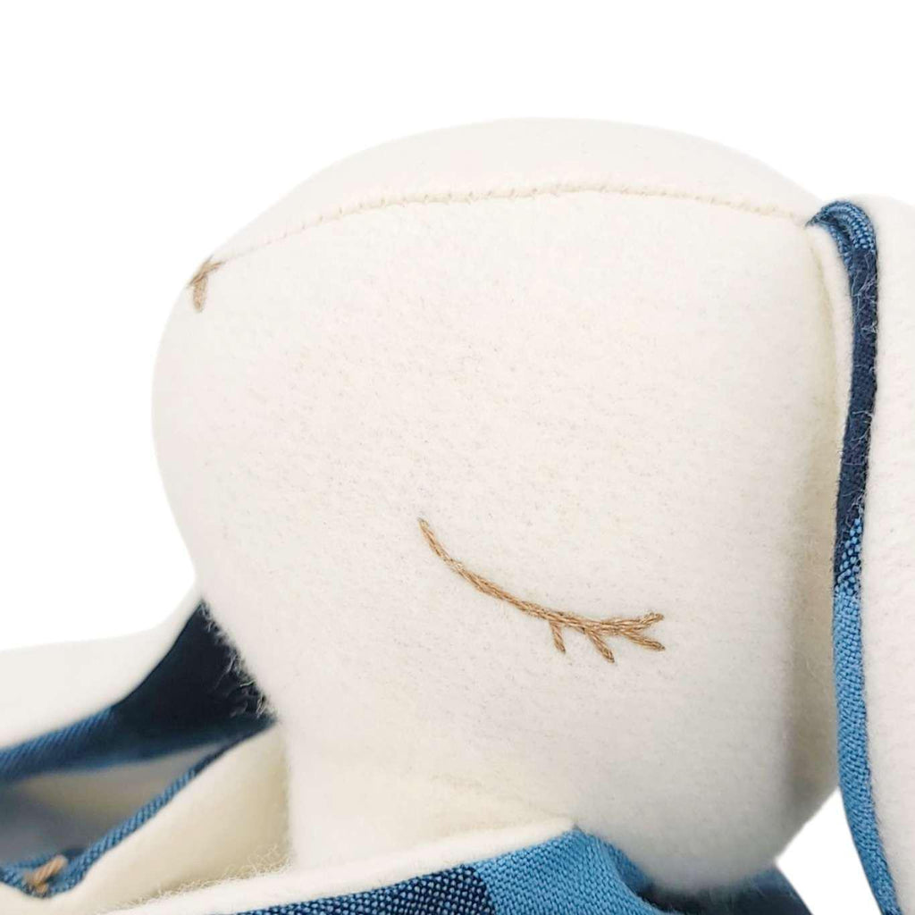 Plush - Bunny Snuggle Lovey (Carolina Indigo) by The Bird & Elephant