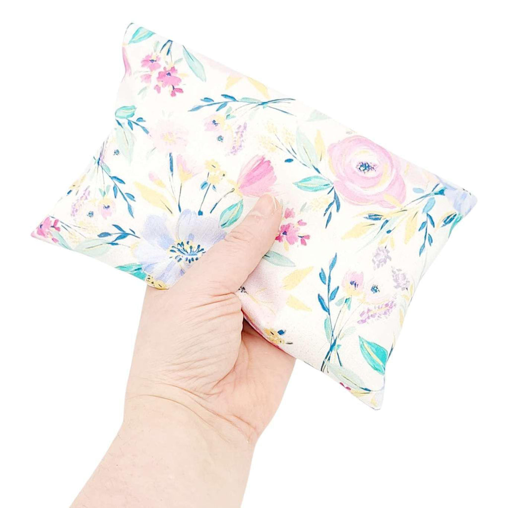 Eye Pillow - Watercolor Perennials (Lavender or Scent Free) by Two Birds Eco Shop