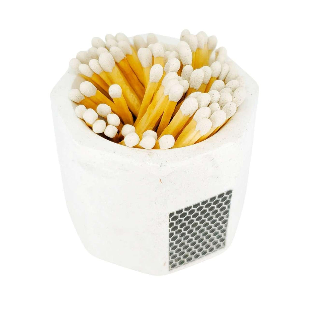 Match Holder - White Concrete by Tenn Prairie