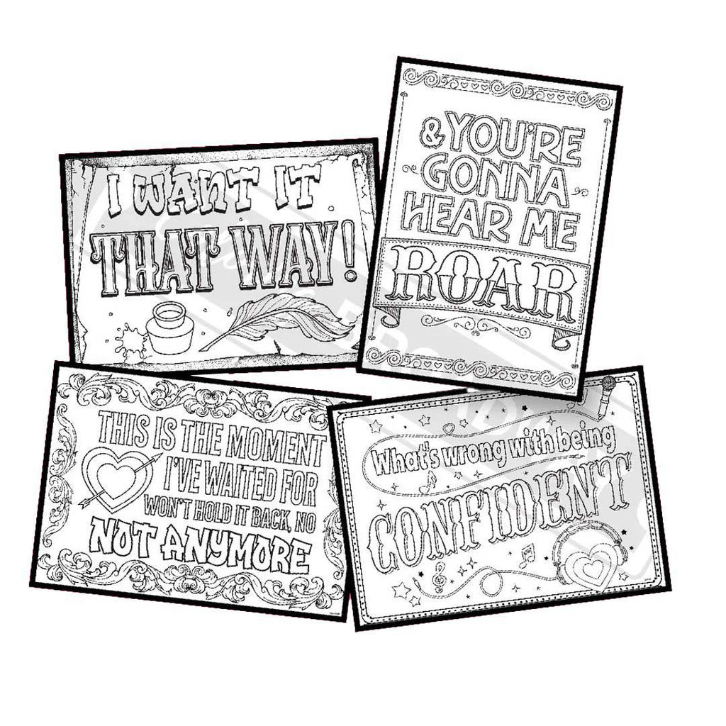 Coloring - I Want it That Way (& Juliet - Pages or Postcards) by Coloring Broadway