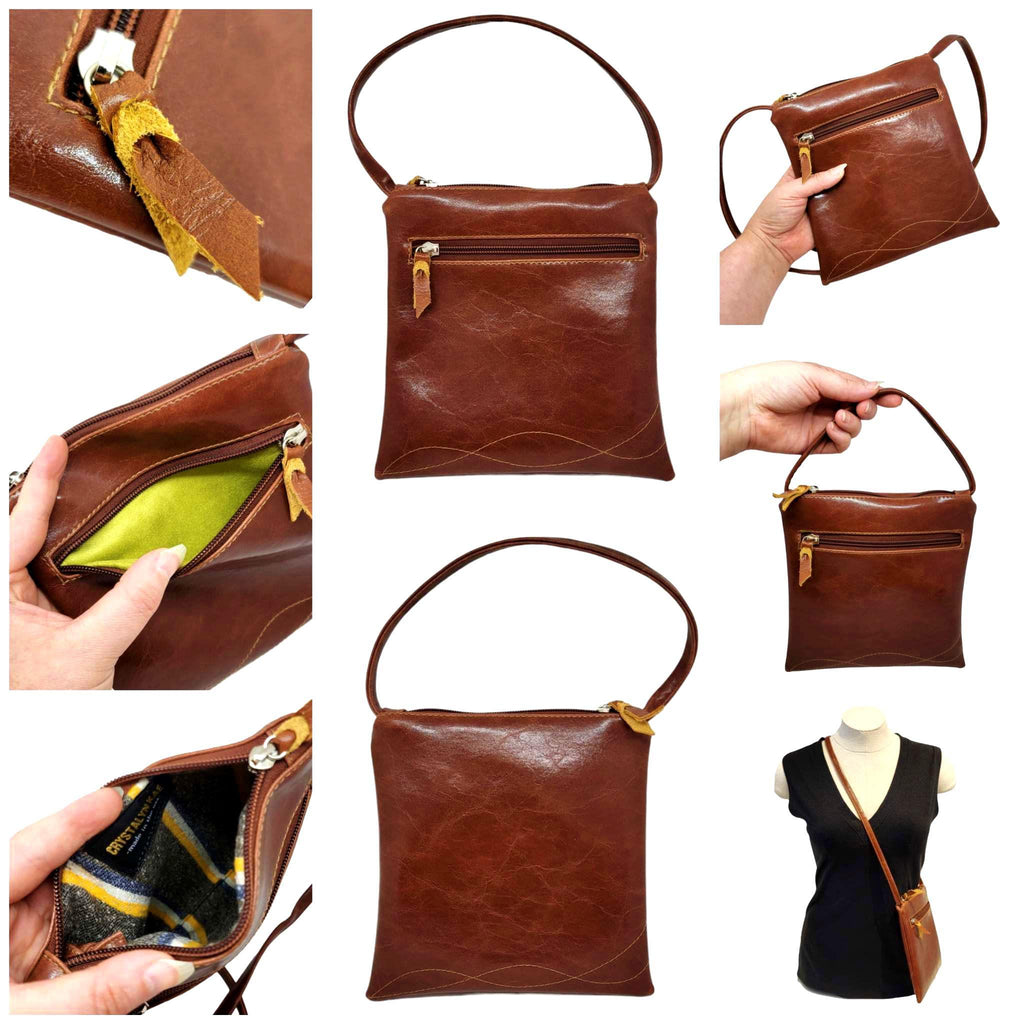 Bag - Cha Cha Tall Adjustable Small Cross Body (Ale Brown) by Crystalyn Kae