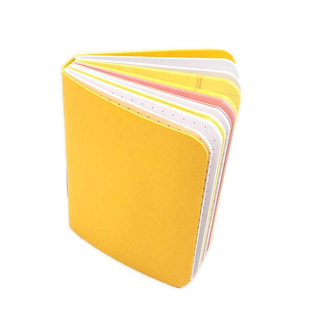 Journal - Yellow Mixed Paper Notebook (Large or Small) by Original Brooks