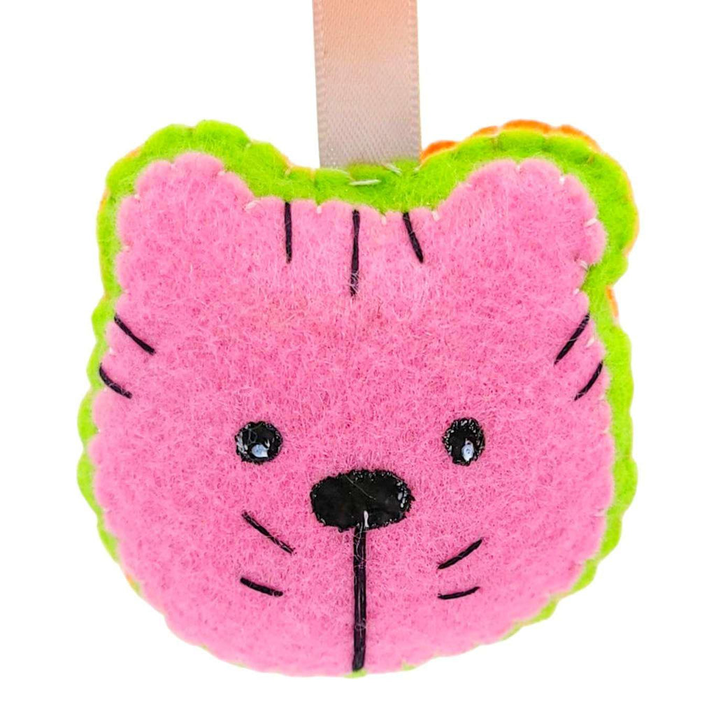 Ornament - Felt Cat Head (Assorted) by Moyo Workshop