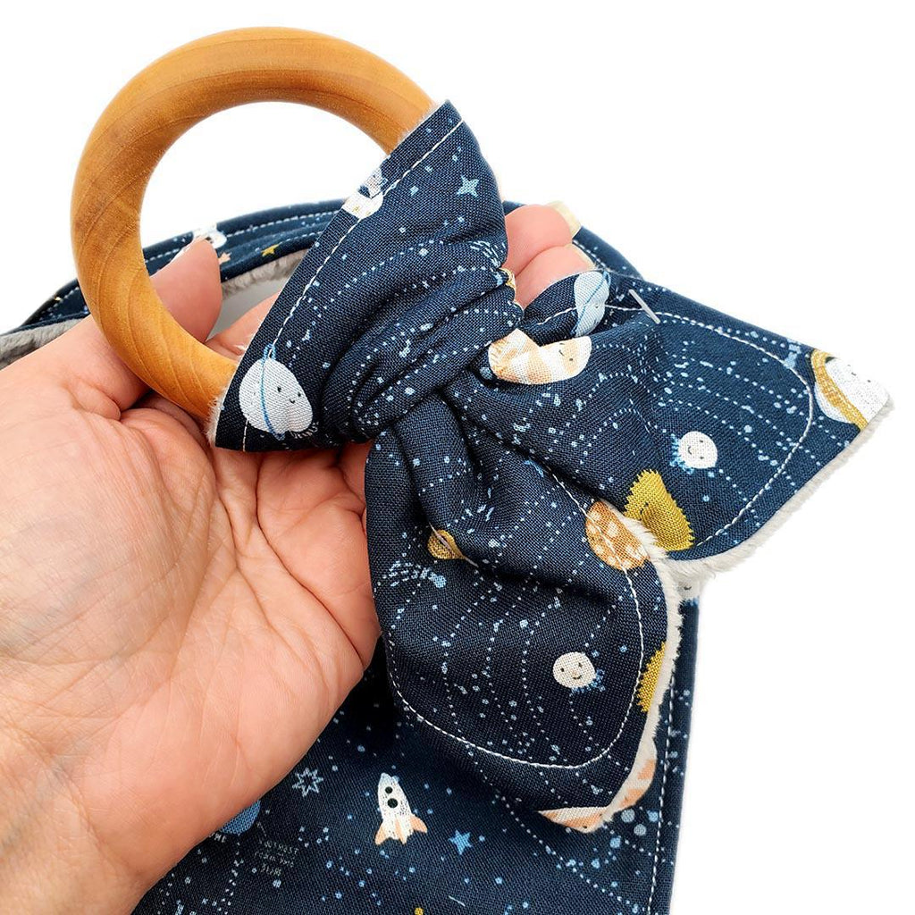 Gift Set - Out of This World Bib and Teething Ring by Port and Starbird