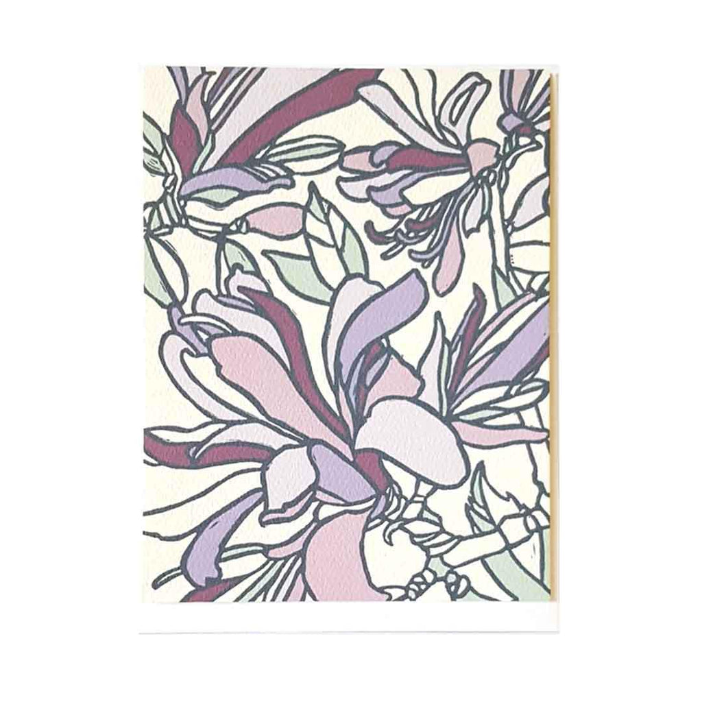 Card - All Occasion - Purple Spring Magnolia by Little Green