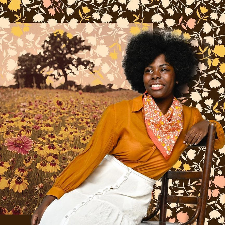 Bandana - Caroline (Red Floral) by Handker Bandanas