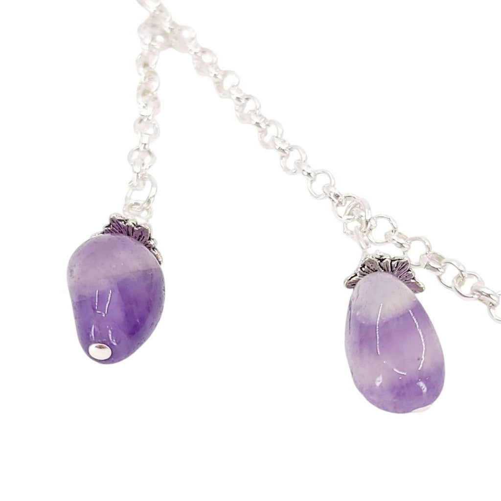 Mask Chain - Stone Drops (Amethyst) by Tiny Aloha