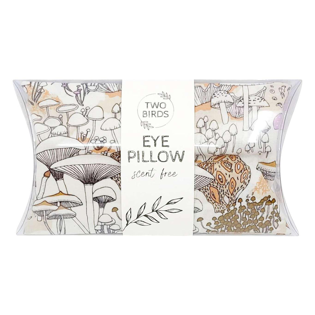 Eye Pillow - Mushroom (Lavender or Scent Free) by Two Birds Eco Shop