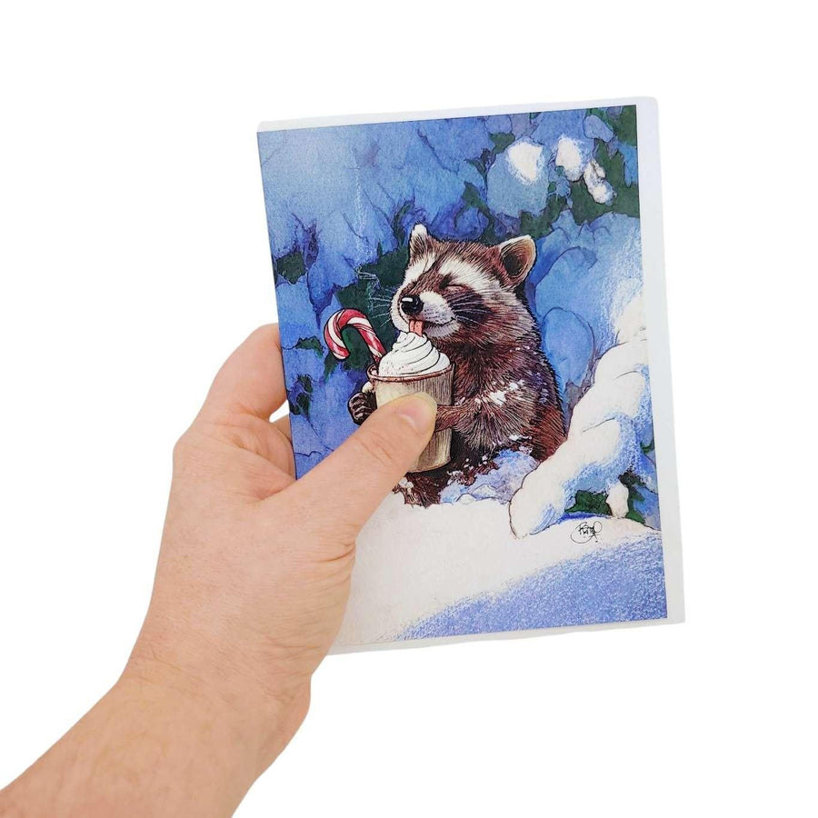 Card - Holiday - Sweet Treat (Raccoon) by Shawn Braley, image 2 of 2
