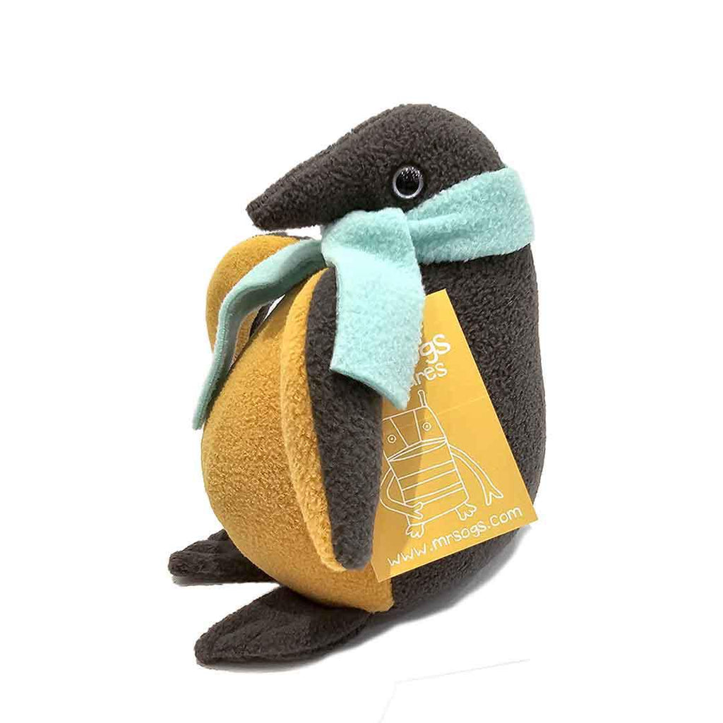 Penguin - Mustard Yellow and Gray by Mr. Sogs