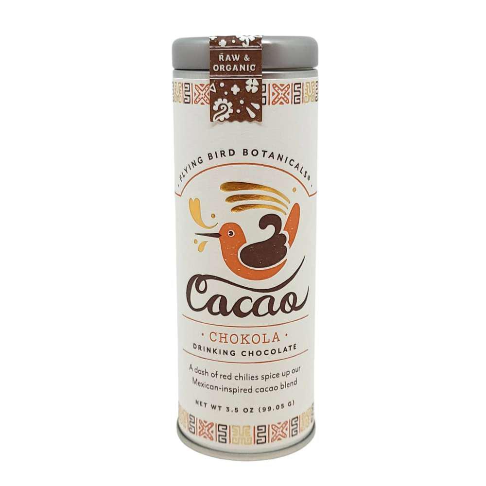Cacao - 3.5oz - Chokola Small Tin Cocoa by Flying Bird Botanicals