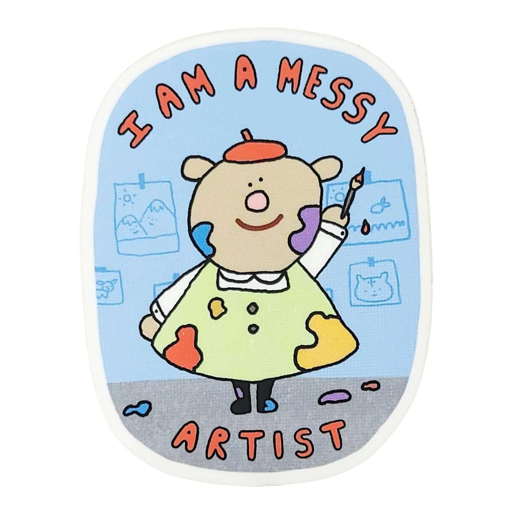 Sticker - I am a Messy Artist by Rolly Poly Studios