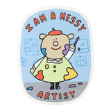 Sticker - I am a Messy Artist by Rolly Poly Studios, image 1 of 2