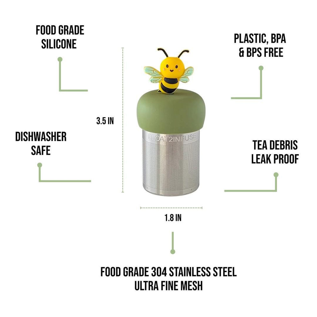 Tea Infuser - Bumblebee (Green Base) by Float2Infuse