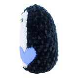 Plush Toy - Small Penguin (Black with Purple Heart) by Moyo Workshop, image 3 of 6