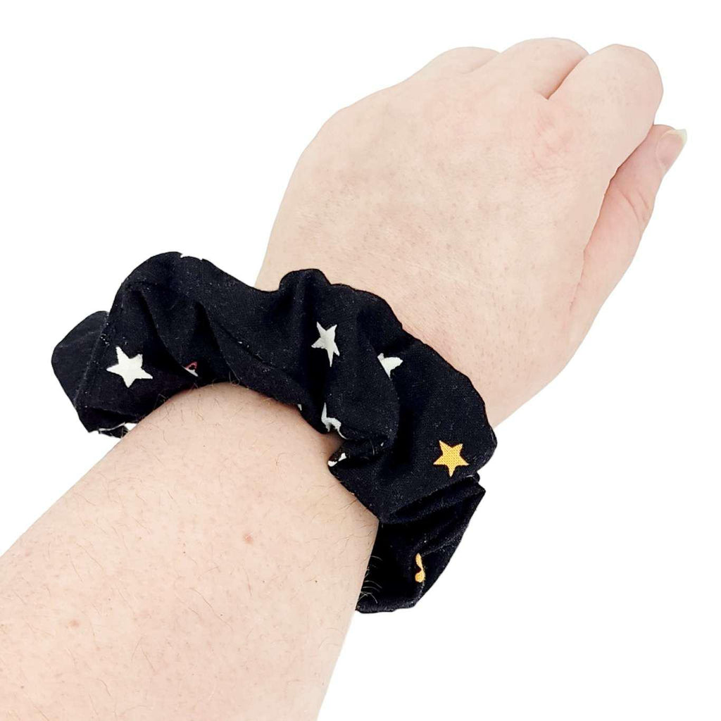 Hair Accessory - Classic Scrunchy in Glowing Stars and Planets by imakecutestuff