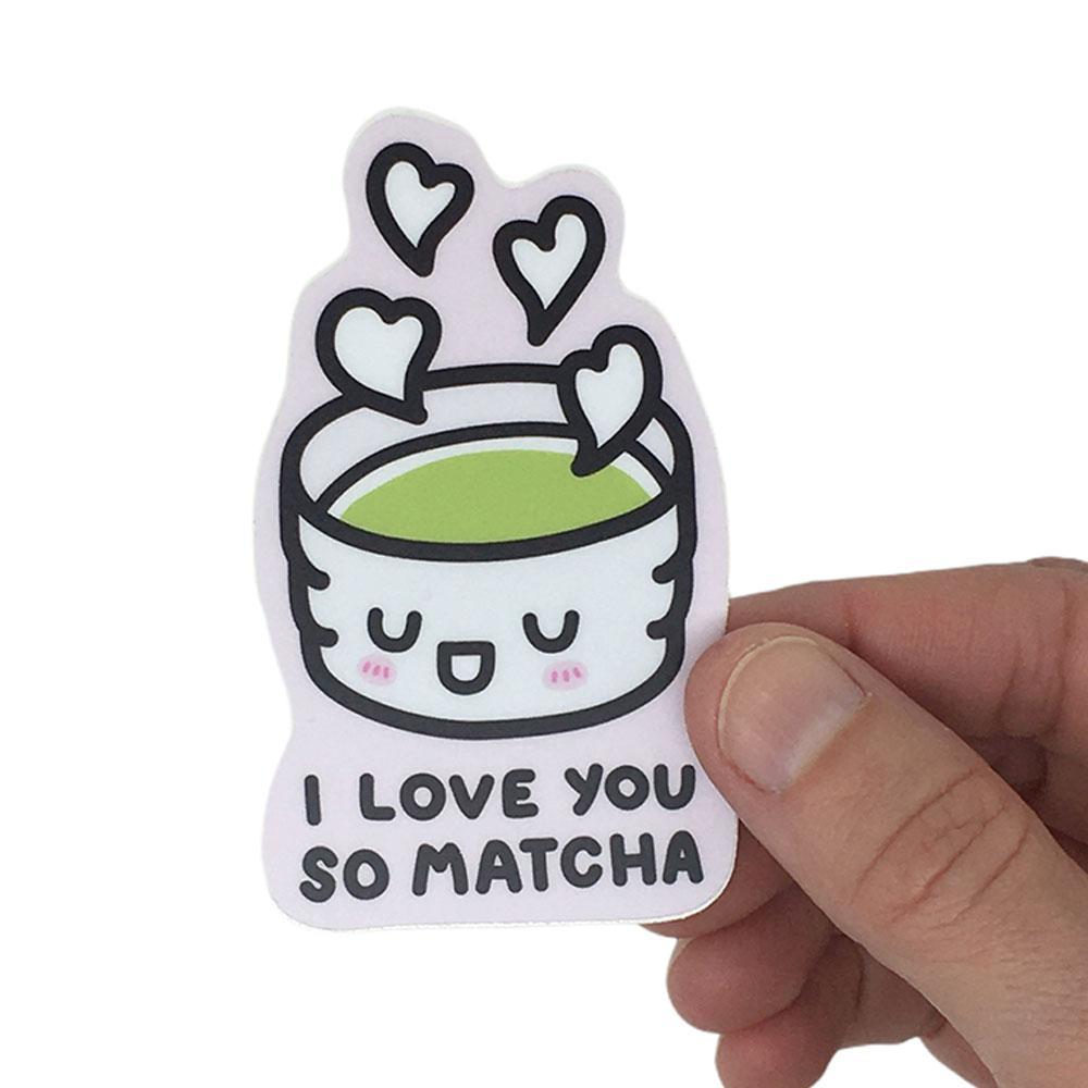 Vinyl Stickers - I Love You So MATCHA by Mis0 Happy