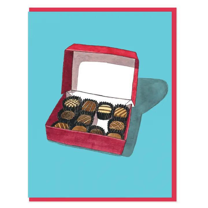 Card - Holiday - Chocolate Candy Box by Semi Sweet Press