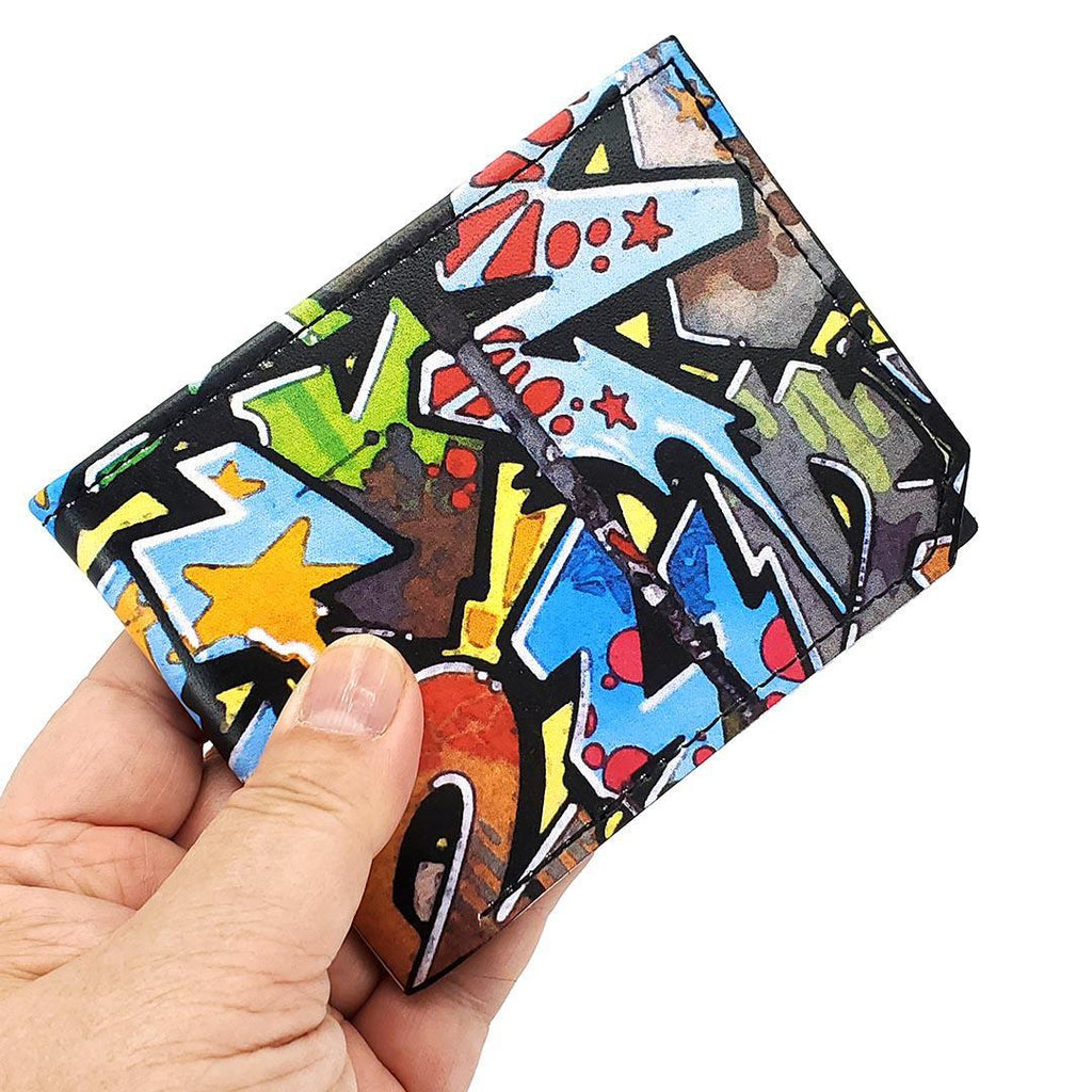 Leather Wallet - Graffiti (Multicolor) by Backerton