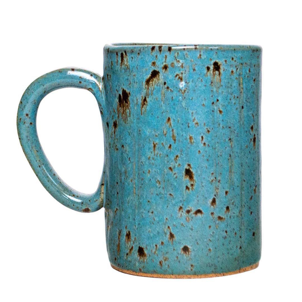Mug - 16oz - Chicken (Teal) Ceramic Mug by White Squirrel Clayworks