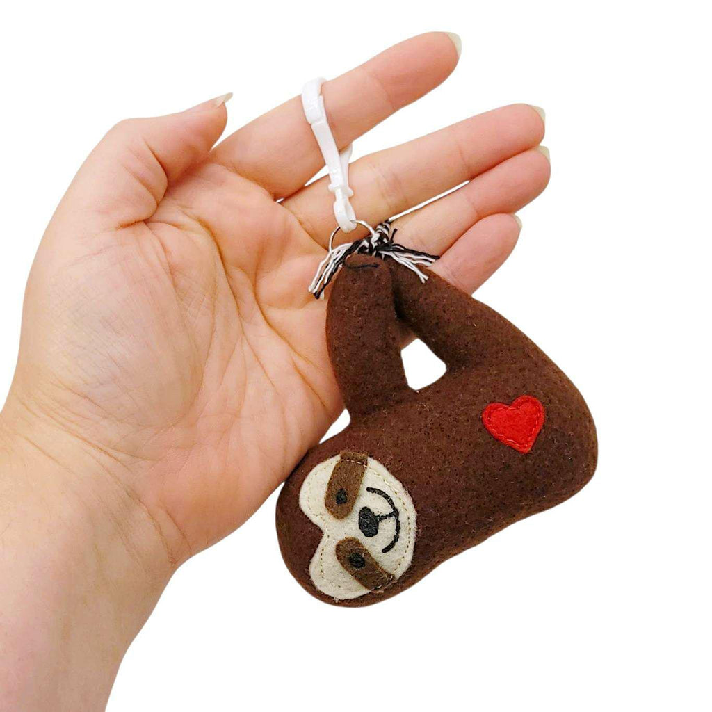 Ornament - Mini Plush (Sloth) by The Happy Groundhog Studio