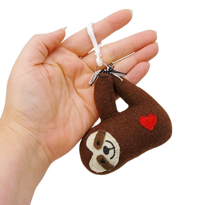 Ornament - Mini Plush (Sloth) by The Happy Groundhog Studio