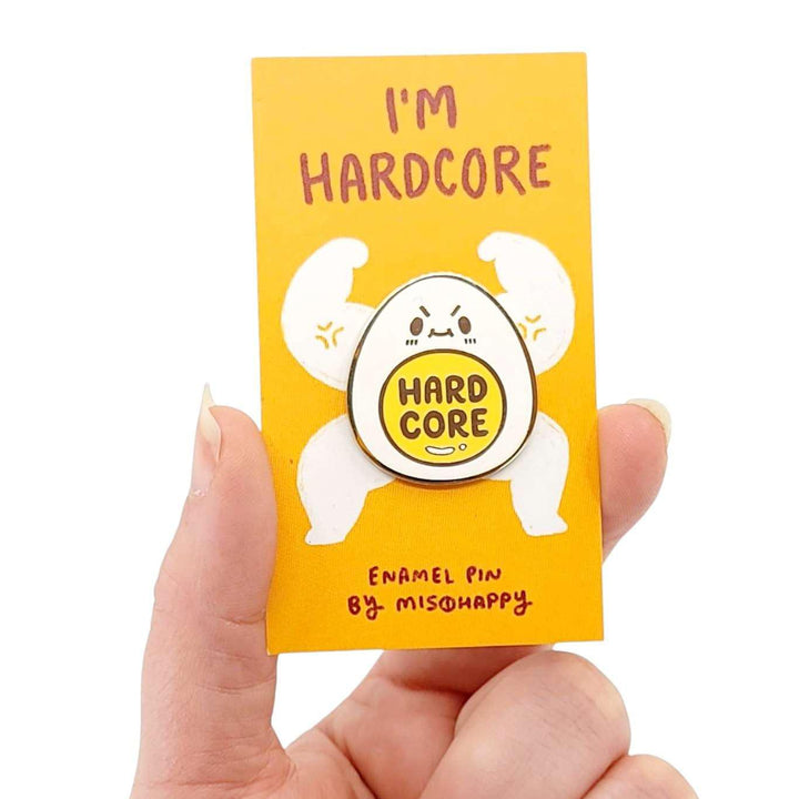 Enamel Pin - Hard Core by Mis0 Happy