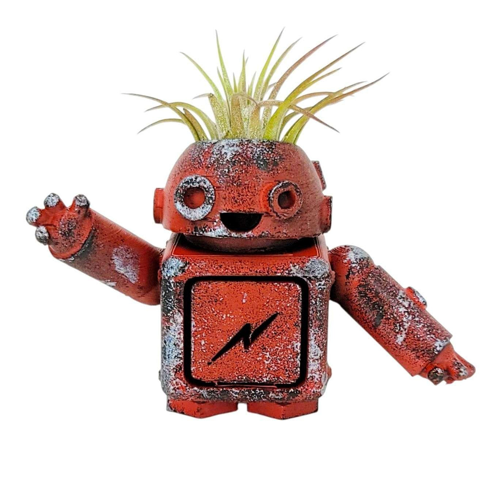 Planter - Bot-Pot No. 3 (Red Lightning) by Bot Pots