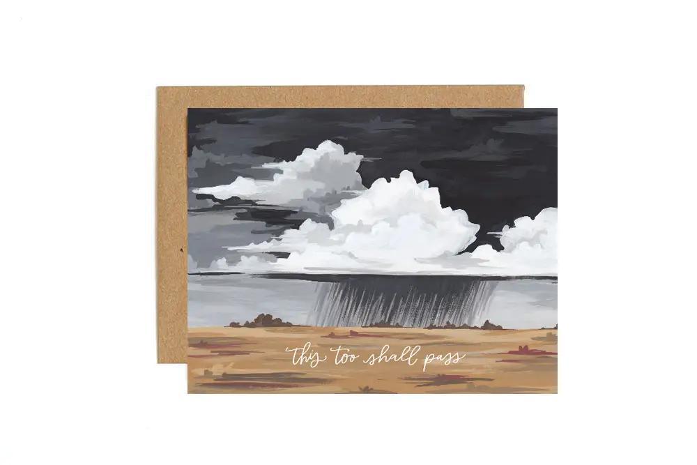 Card - Love & Friends - This Too Shall Pass Storm Clouds by 1Canoe2