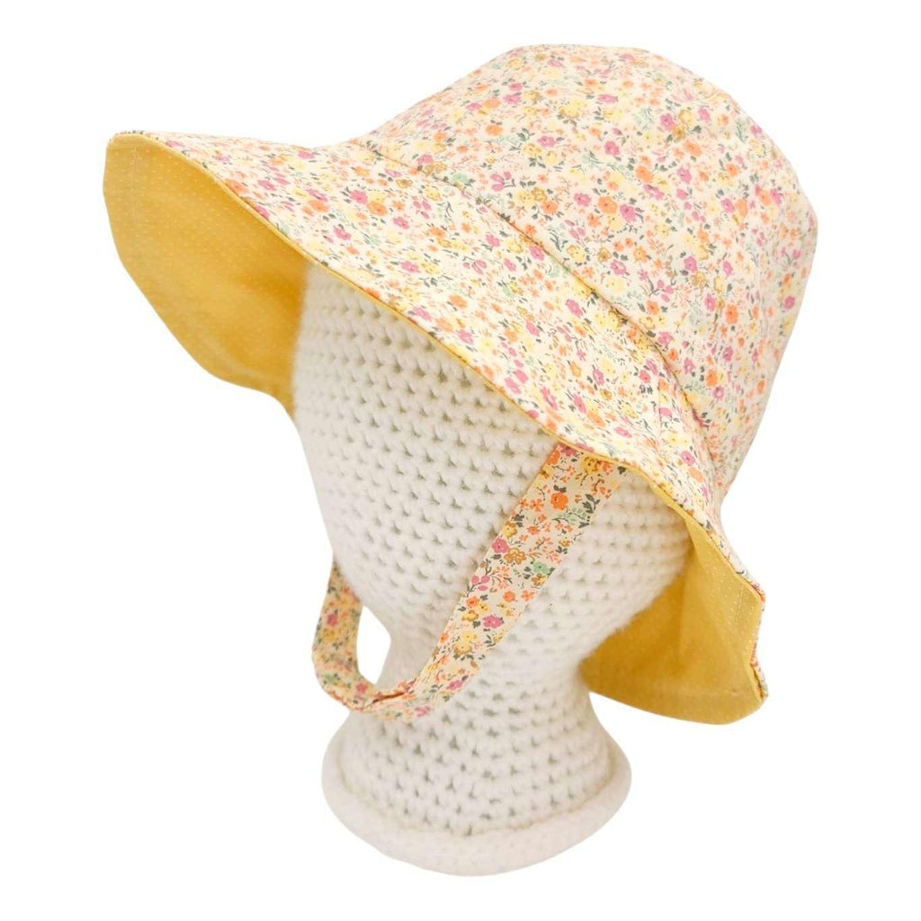 Baby Bonnet - Reversible Bucket Hat (Marigold) by Urban Baby Bonnets