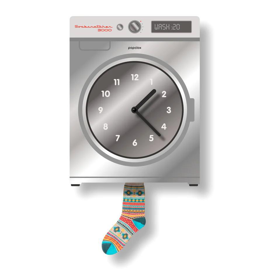 Acrylic Clock - Washing Machine Pendulum by Popclox by Modern Moose