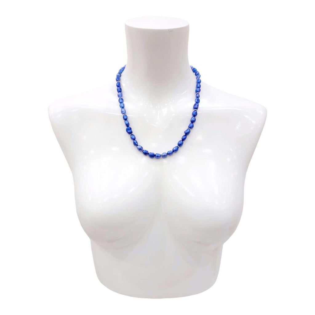 Necklace - Baroque Freshwater Pearl String (Blue) by Tiny Aloha