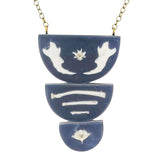 Necklace - Bone Trio (Gunmetal) by Fernworks, image 1 of 8